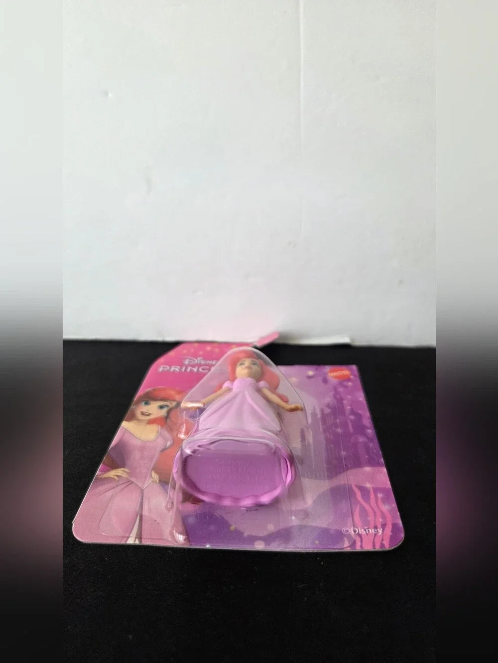 NIB Disney Princess Ariel Pink Dress Mini Figure Mattel 2.75